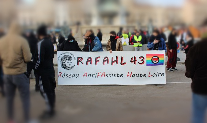 Le logo de RAFAHL Haute-Loire, une vague contre le fascisme.