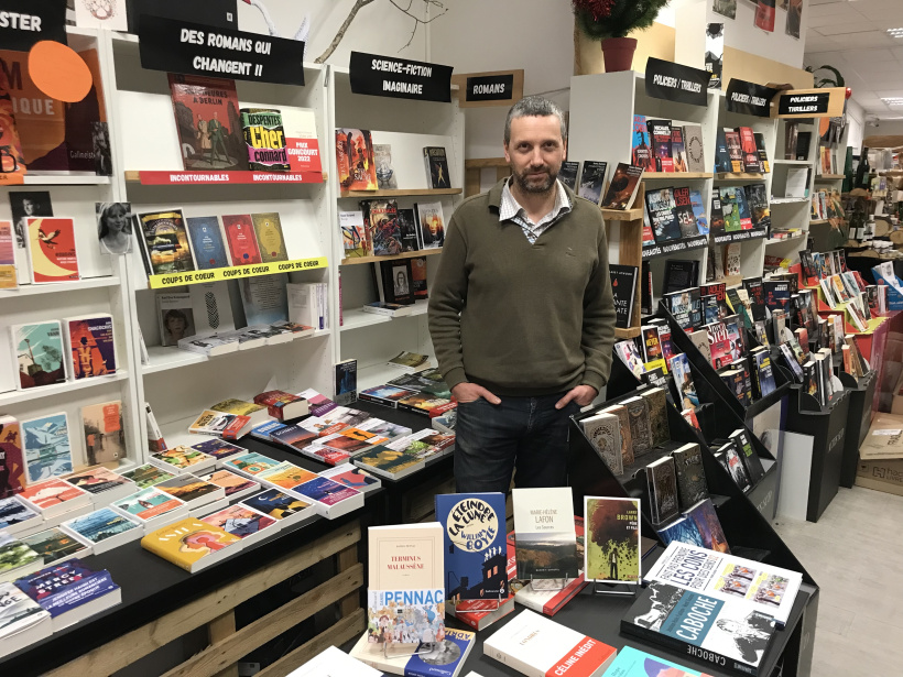 Thibaut Ferrand, gérant de la librairie L’arbre à livres au Puy