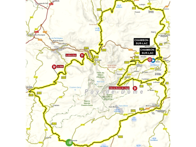 Critérium du dauphine 2023 Chambon sur lac