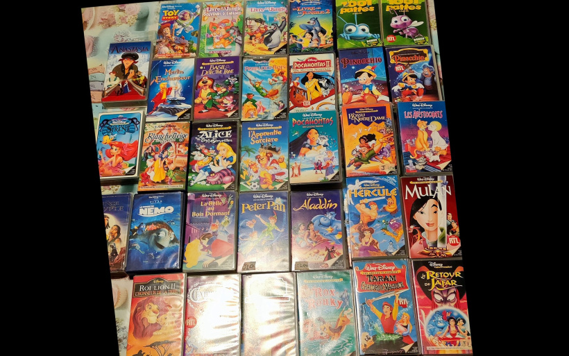 Des cassettes VHS Walt Disney