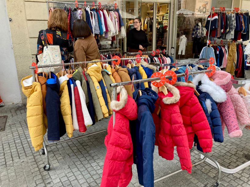 Pour la braderie d'automne, les doudounes sont de sorties.