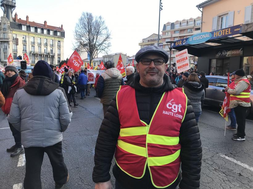 Pierre Marsein, secrétaire général de la CGT en Haute-Loire