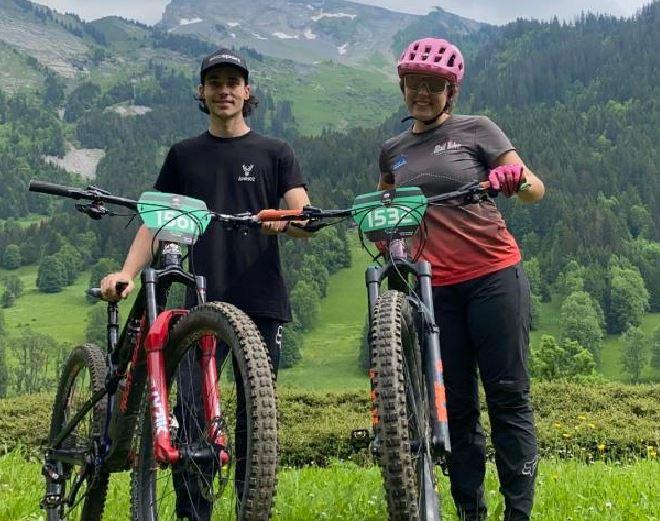 Louise et Antoine du Vélo club du velay