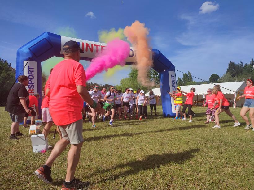 Coup d'envoi Color Run Le Puy