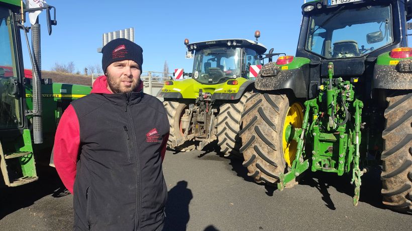 Agriculteurs en colère A71 Clermont-Ferrand