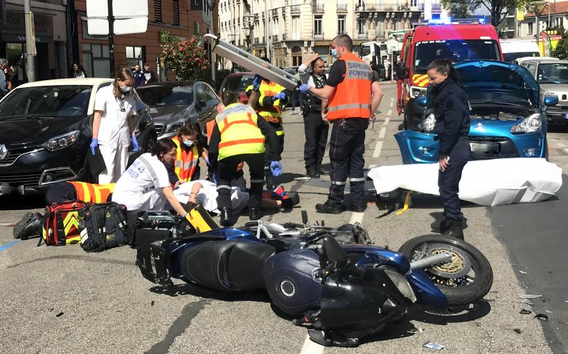 Un important dispositif de secours s'est déployé sur le lieu de l'accident.