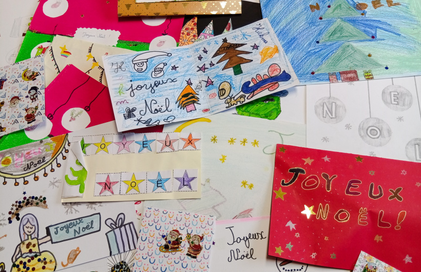 Dessins distribués aux adhérents de l'association Amaelles UNA43