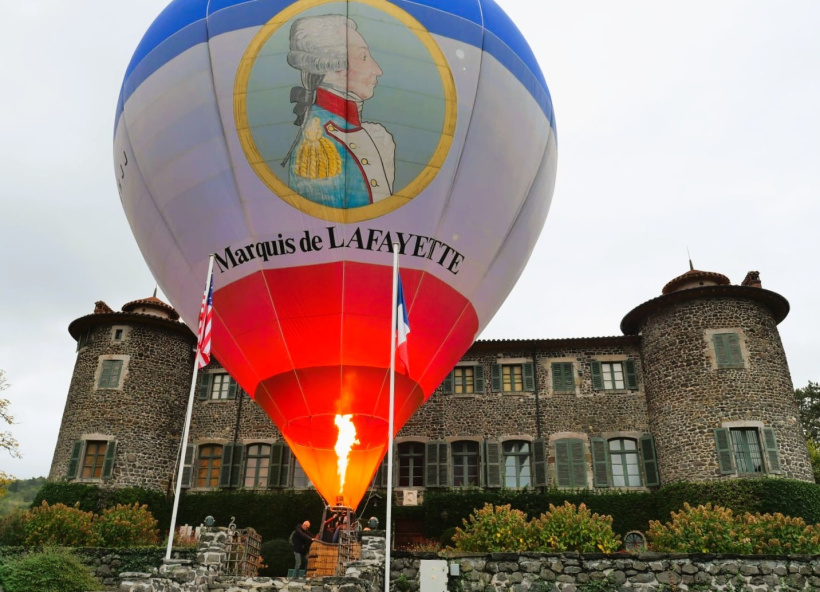 Lors de l'annonce de l'événement samedi 24 octobre au château de Chavaniac Lafayette