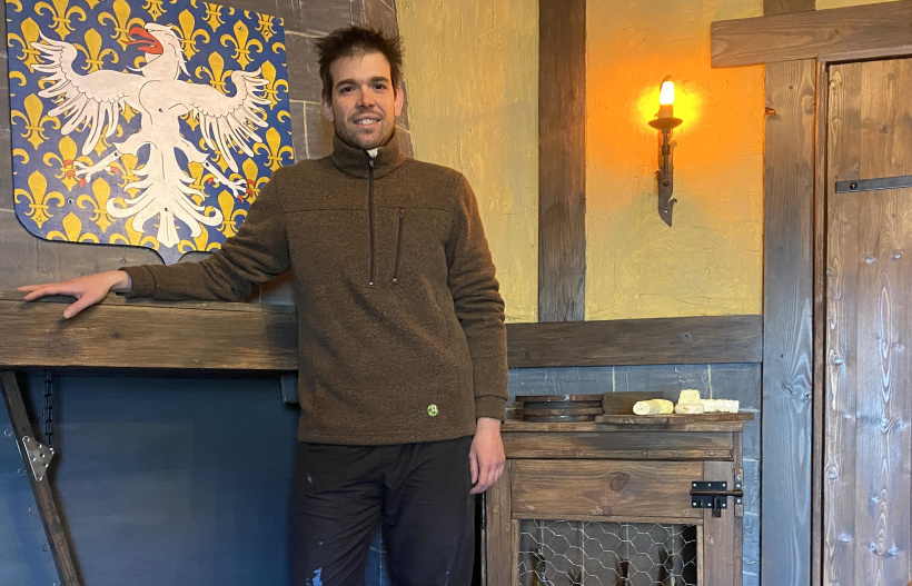 Le maitre des lieux, Florent Barrué. Lui seul pourra vous libérer en cas de mésaventure...