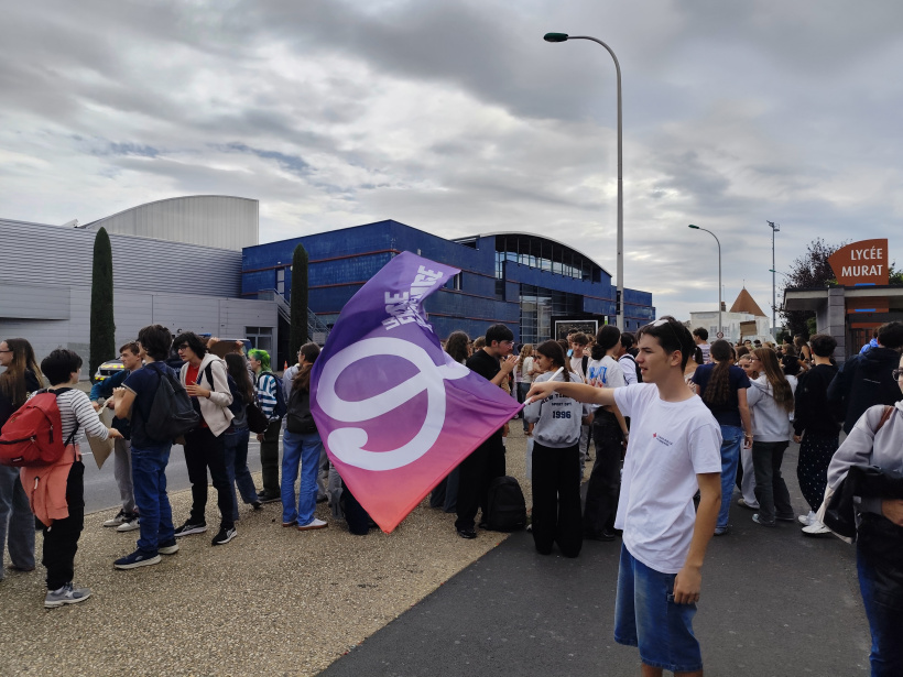 Blocus au lycée Murat à Issoire