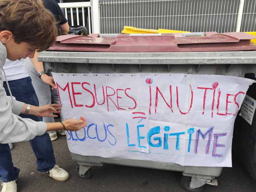 Lycée murat Issoire blocus