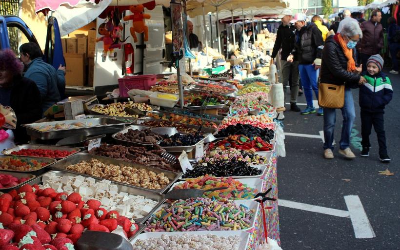 Un stand de bonbons