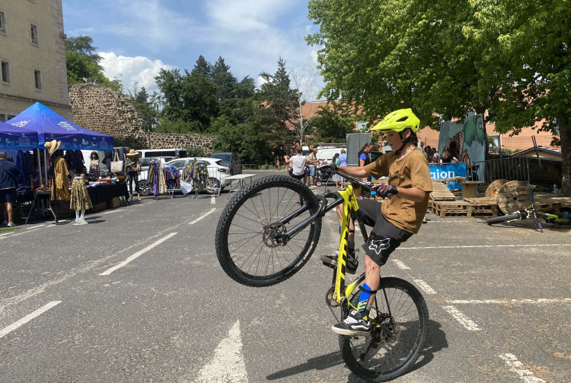 Des démonstrations de BMX ont été assurées par des jeunes "sans peur".