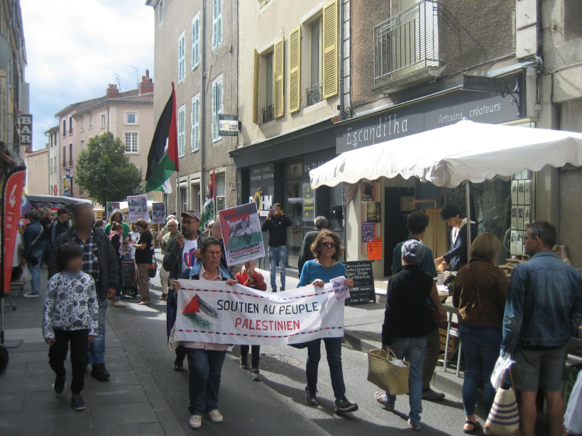 Brioude manifestation cessez-le-feu à Gaza