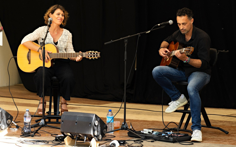 "Bulle" en plein concert lors du festival Loir'en Zic, dans la cité brivoise.  