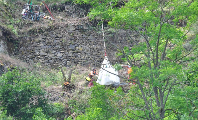 La Haute-Loire, très sujettes aux dangers de chutes de roches sur ses routes. 
