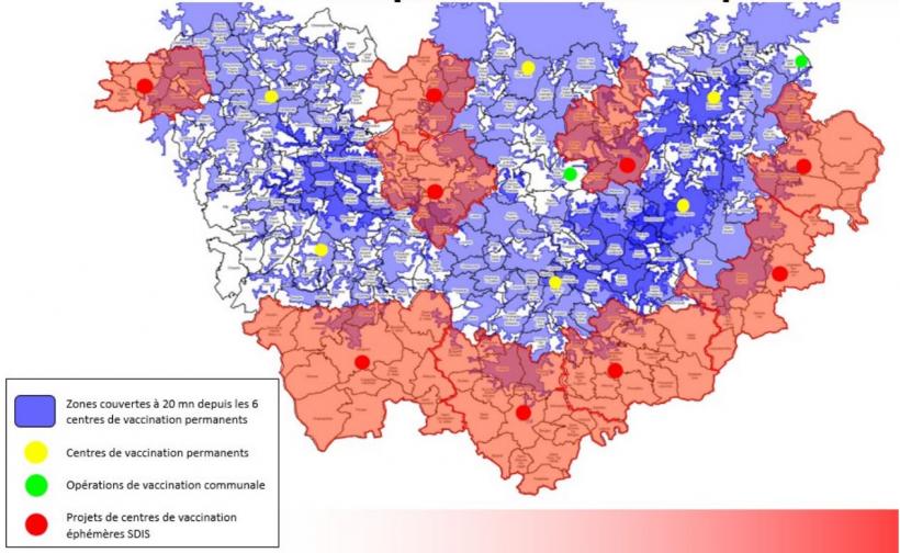 Des centres de vaccination éphémères pour mailler les zones rurales.