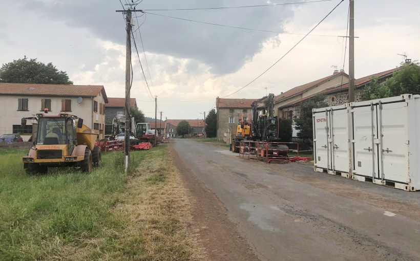 Les travaux se terminent au village de Charbonnier