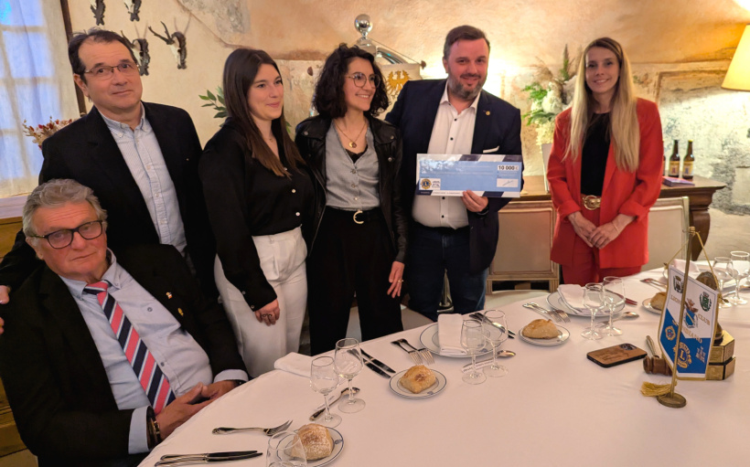 Remise de chèque du Lions Club du Puy-en-Velay