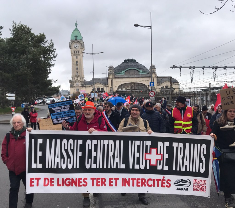 Le Massif central veut plus de trains
