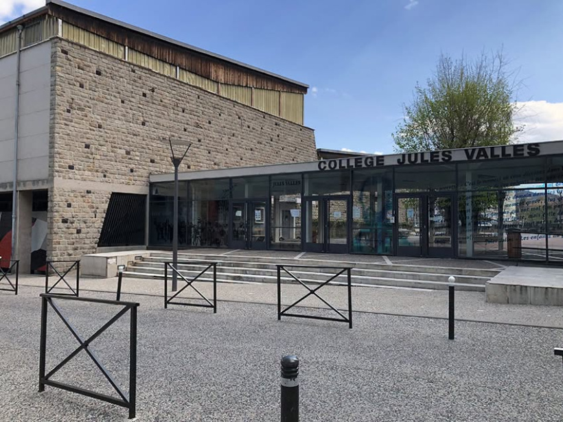 Le collège Jules-Vallès a fait l'objet d'un petit aménagement.