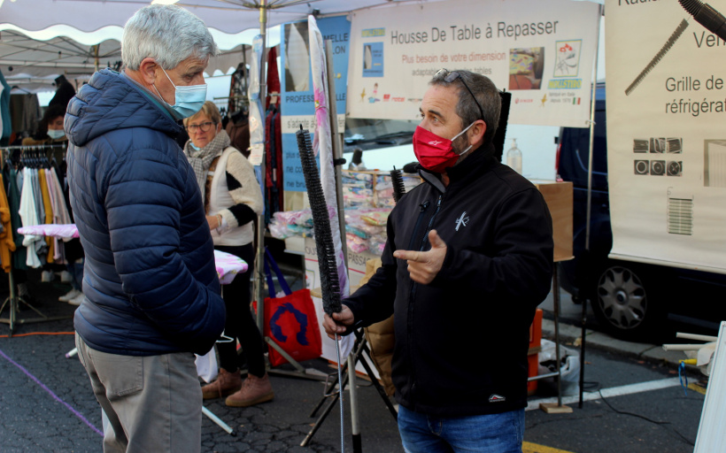 Commerçants à la foire du Puy en-Velay