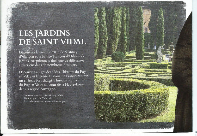 Sur le 1er dépliant, la photo non créditée est en fait les jardins du Giardino Giusti