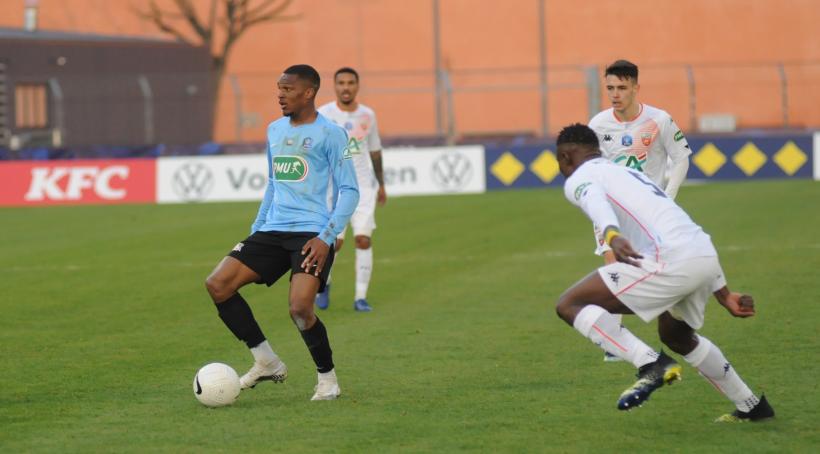 Le Puy foot en 1/16e de la Coupe de France contre Lorient le 6 mars 2021 à Massot.