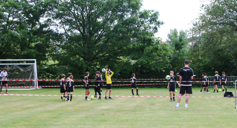 L'échauffement avant le début du tournoi