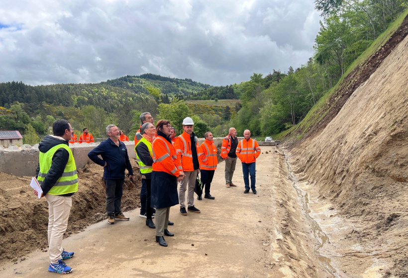 Point de situation sur la RD535 au niveau du Pont de l'Estaing