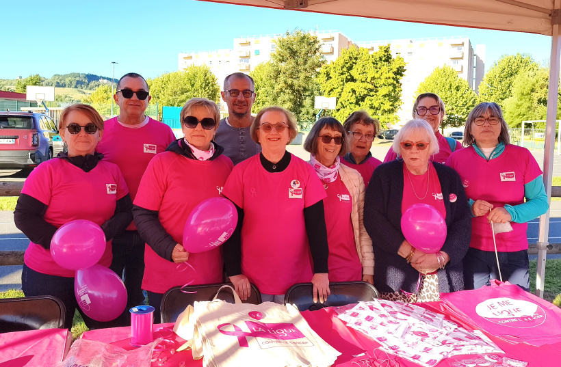L'équipe de la Ligue contre le cancer du sein