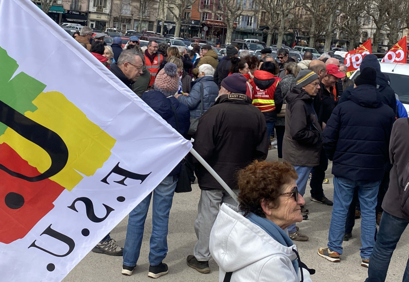 Seulement deux syndicats ont été présents au Puy pour ce problème d'ampleur national.
