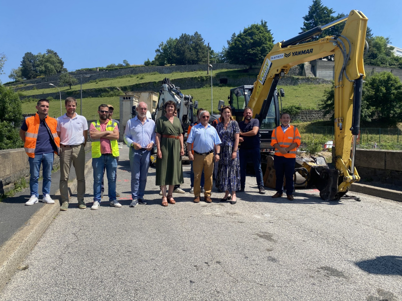 Elus et acteurs du chantier présentent les travaux à venir