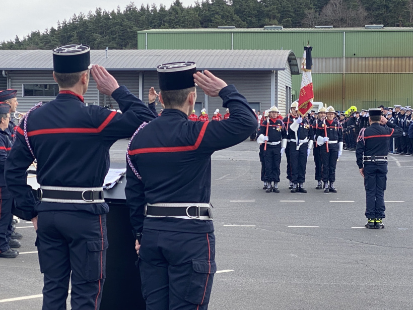 Les sapeurs-pompiers ont rendu hommage à Sophie Corquin et Maxime Pilitieri