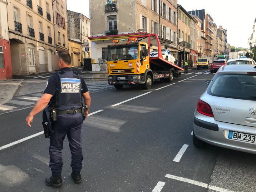 La circulation a été régulée par les agents de la police municipale