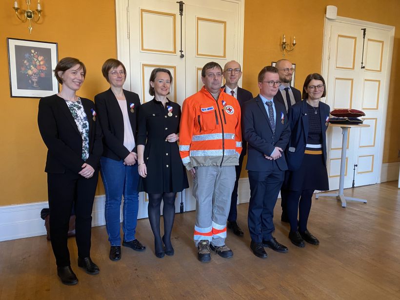 Remise des médailles de la sécurité intérieure par le préfet Yvan Cordier