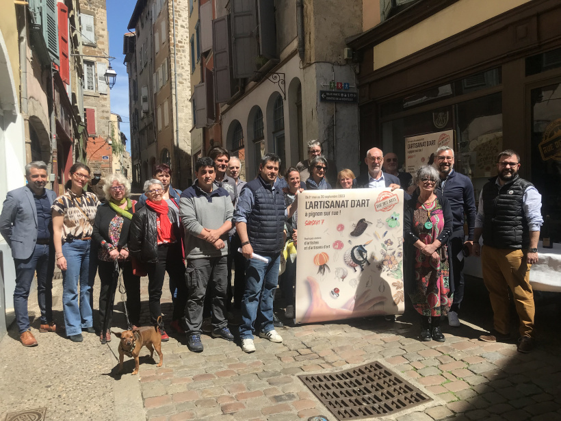 La rue des arts un concept de la ville du Puy, de la chambre de métiers et de l’Artisanat 