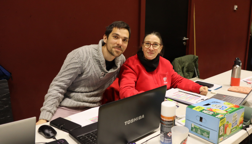 A la table de marque, on assure le planning des matchs