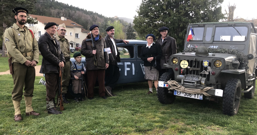 Présentation de la reconstitution de la 2ème guerre mondiale de Coubon