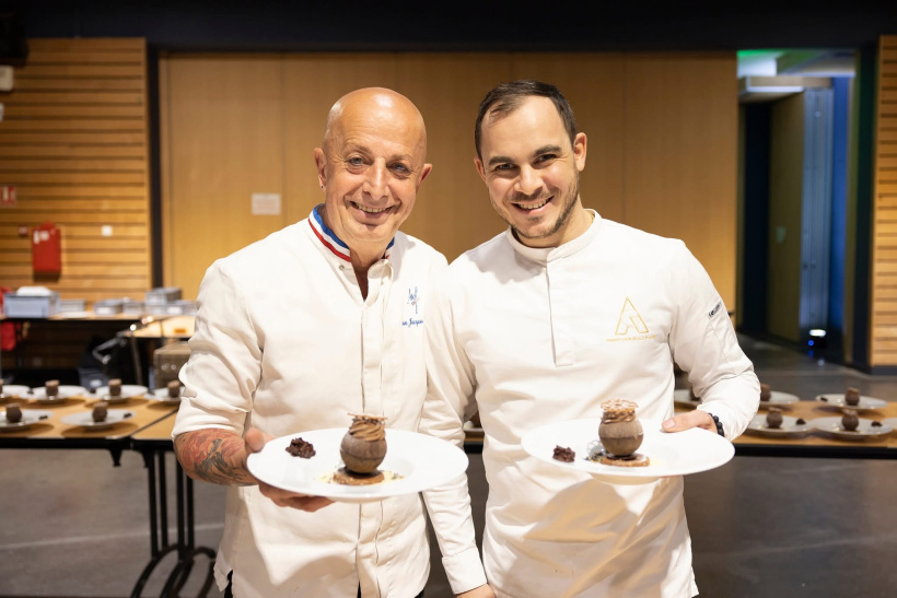 Guillaume Abrevoir en compagnie de son mentor Jean-Jacques Borne, MOF