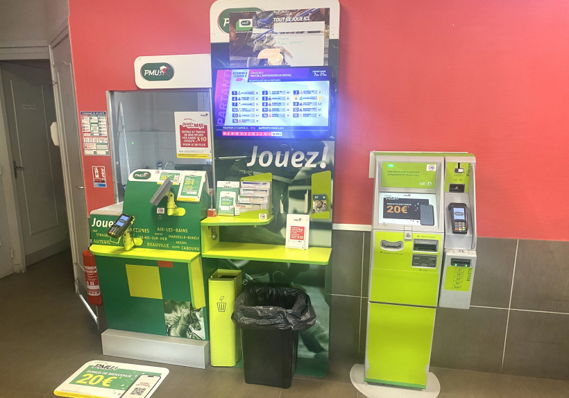 La machine sur laquelle le joueur a validé son ticket en or. 