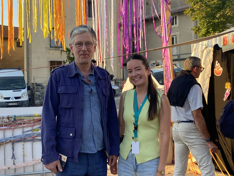 Gilles Mercier, membre fondateur et Celia Couriol, chargée de communication