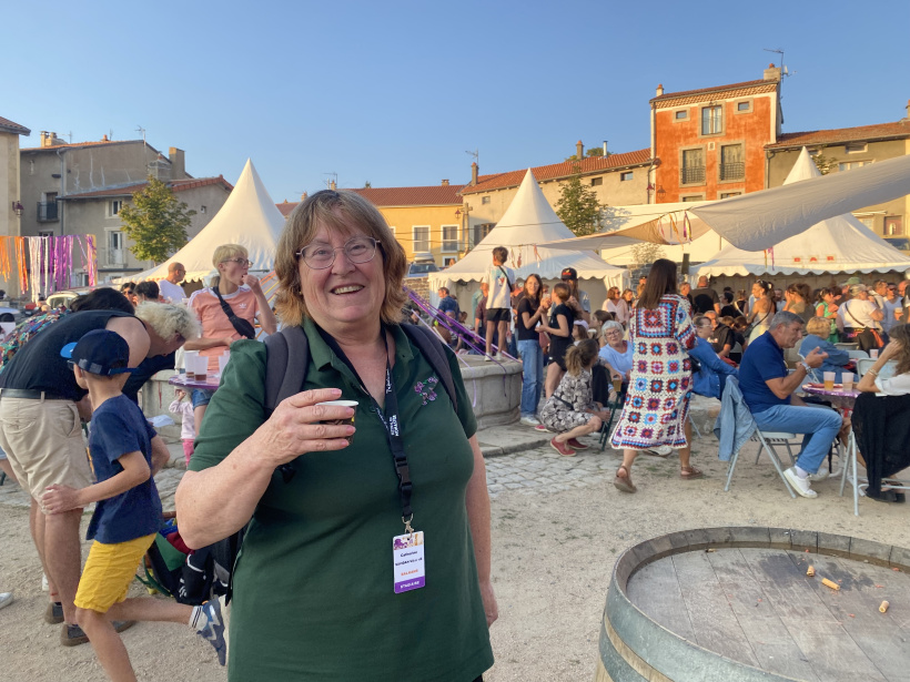 Catherine vient profiter de la soirée après son stage