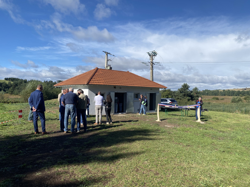 Tout proche du marais de Ribains, la station de pompage est opérationnelle