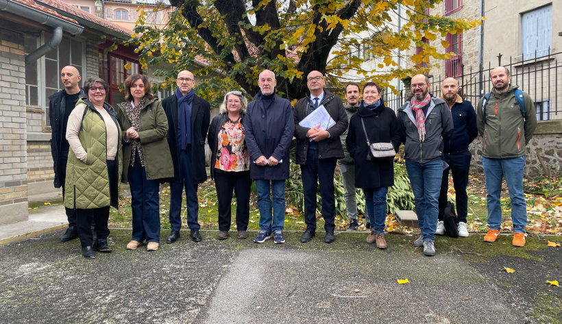 Visite de chantier pour voir l'avancée des travaux