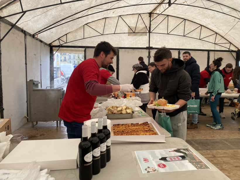 Des produits locaux ont composé tout le repas