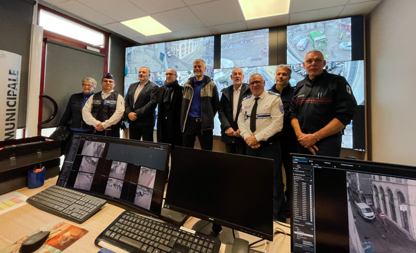 Dans les locaux de la police municipale du Puy