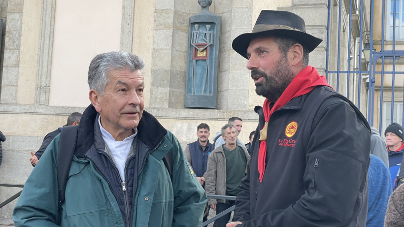 Régis Marcon et Bernard Bonnefoy étaient dans la foule