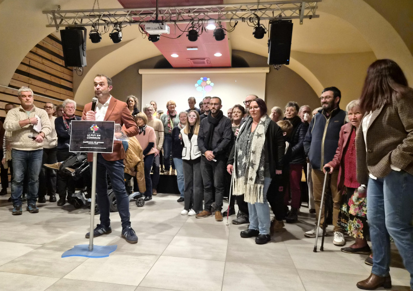 Laurent Johanny, en route pour les élections municipales de mars 2026, au Puy. 