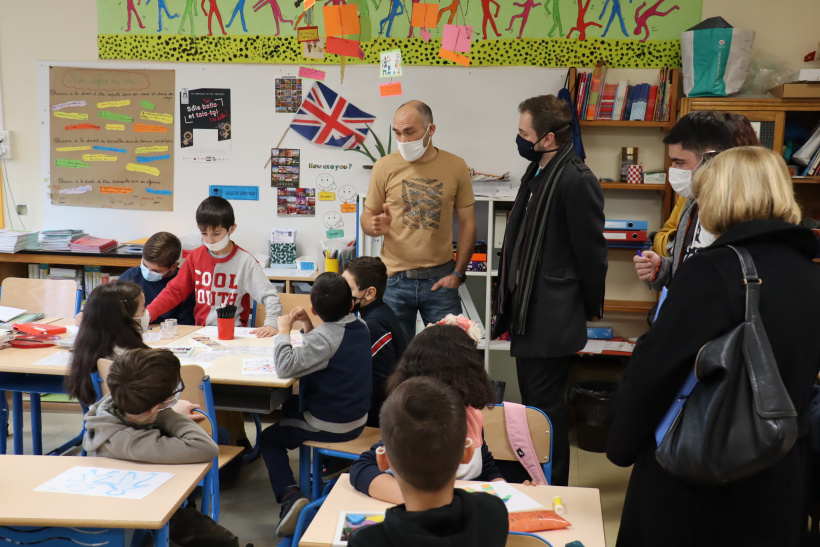 A l'école publique de Guitard au Puy-en-Velay.